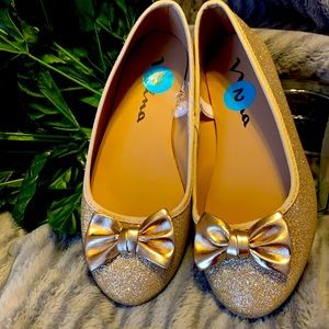 Nina Gold Glitter Ballet 🩰 Shoes